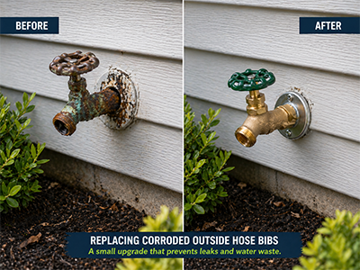 Why Outdoor Hose Bibs Corrode Faster in North Texas