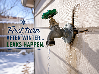 Outside Faucet Leaking This Spring?
